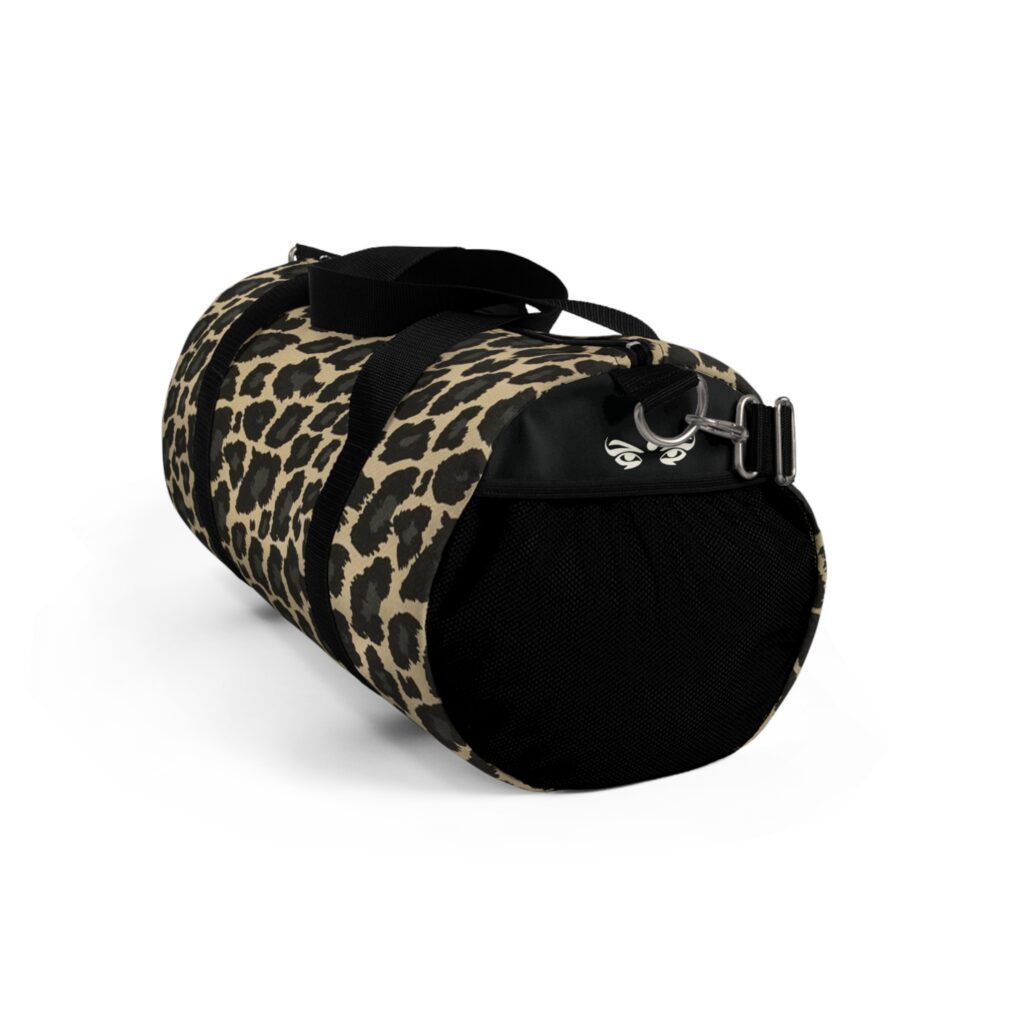 leopard duffel bag black version